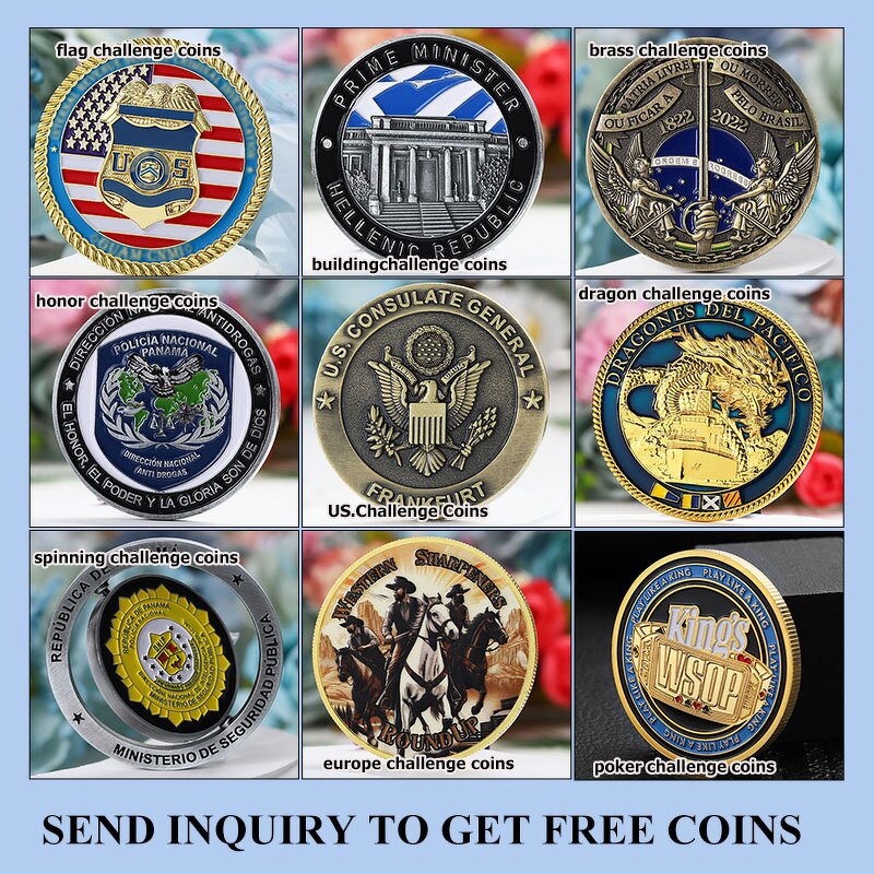 Challenge Coin Manufacturer - Custom 3D Die Stamping Coins