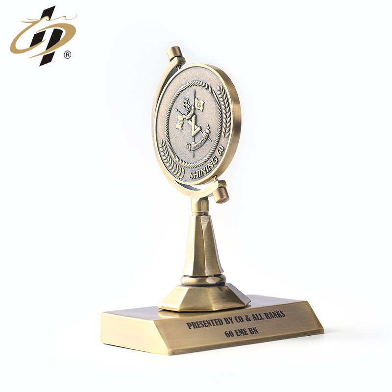 Trophy Manufacturer - New Design Antique Brass Rotate Trophy