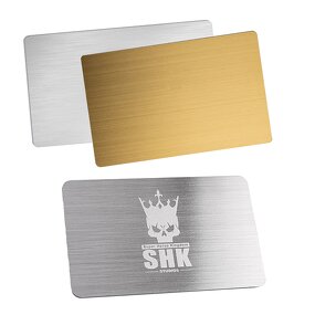 Metal Credit Card Manufacturer - Customized Die Cut Metal Card