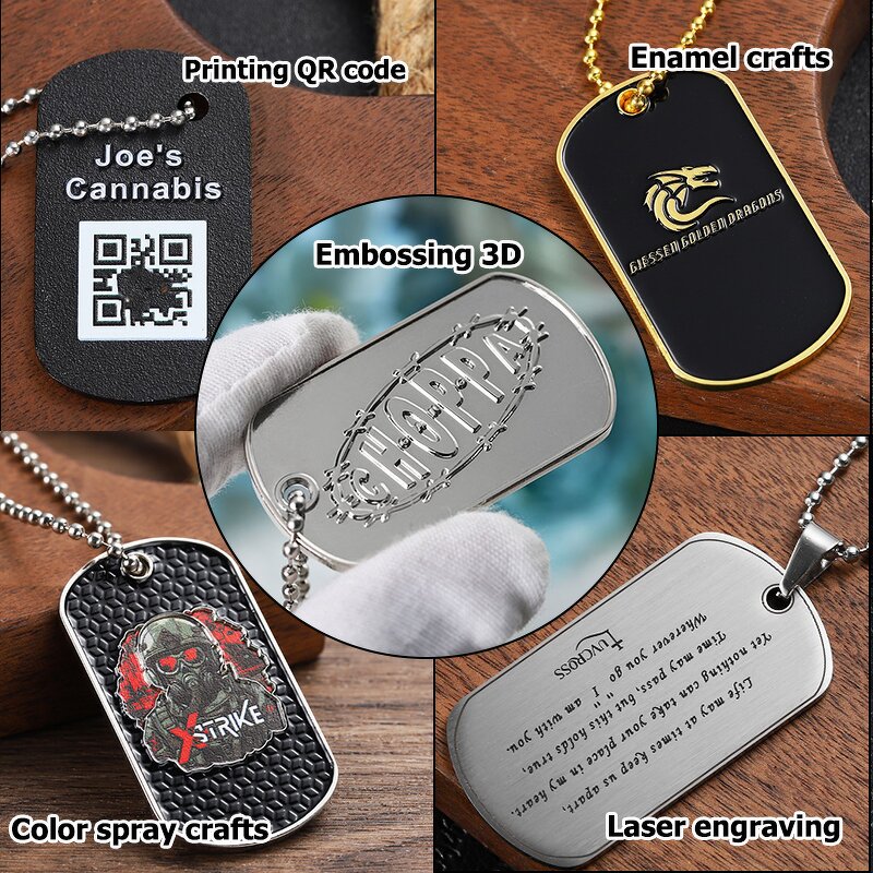 Dog Tag Manufacturer - Factory Custom Double Side Dog Tag