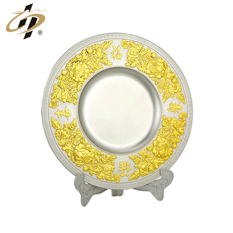 Metal Plaque Factory - Die Casting Custom Gold Plaque with Stand