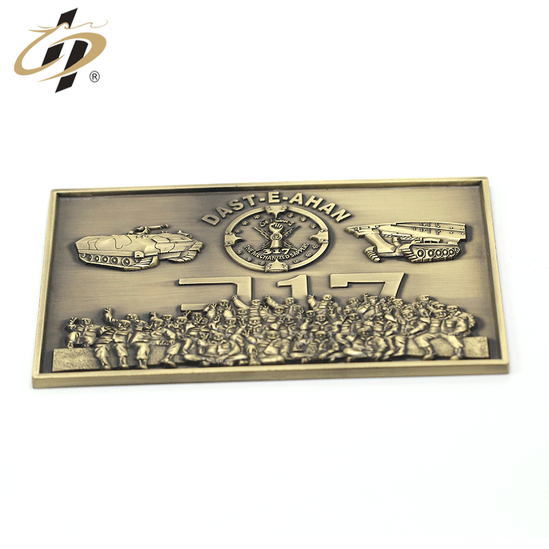 Metal Plate Manufacturer - Die Casting Antique Bronze 3D Plate