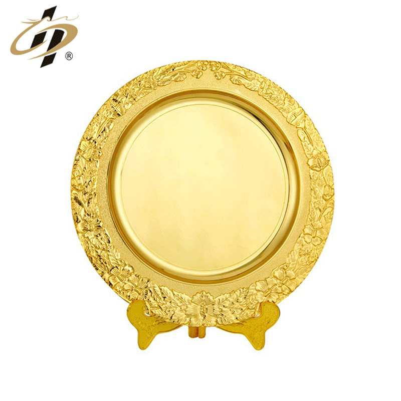 Metal Plaque Factory - Die Casting Custom Gold Plaque with Stand