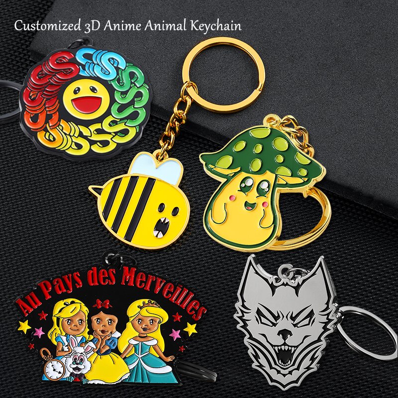 Keychain Factory - Personalized Logo Metal Dog Keyring