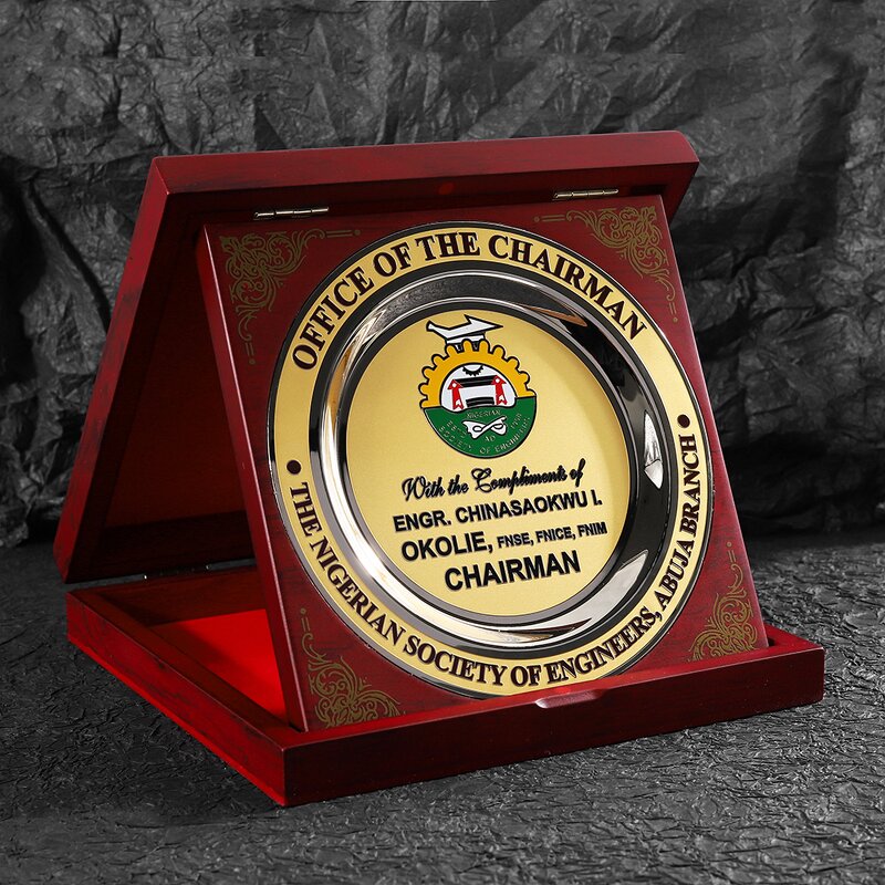 Trophy Manufacturer - Commemorative Gold Plated Award Trophy