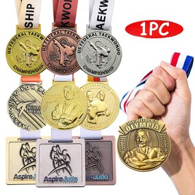 Martial Arts Medal Manufacturer - Custom Jiu Jitsu Taekwondo Medal