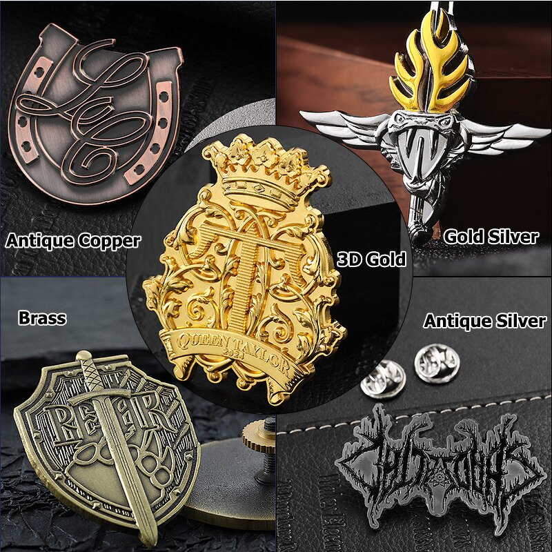 Lapel Pin Factory - Wholesale Gold Silver Embossed Pin