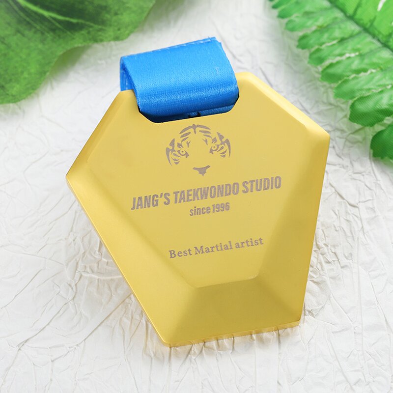 Sports Medal Manufacturer - Custom UV Printed Pentagon Medal