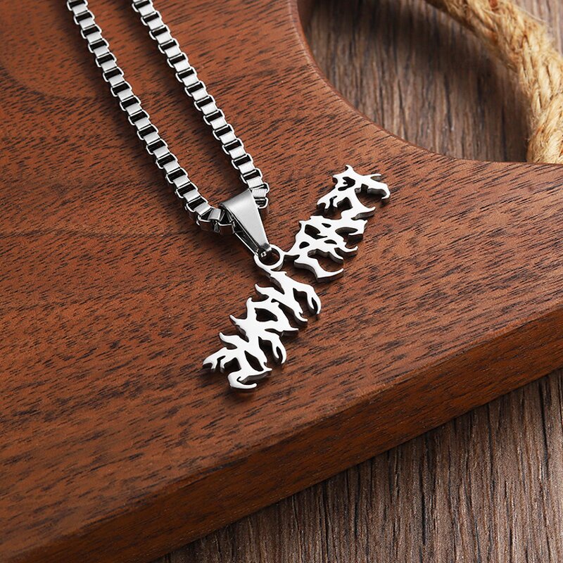 Pendant Necklace Factory - Custom 2D Name Letter Necklace