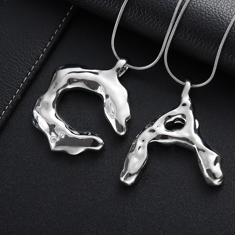Necklace Manufacturer - Fashion Bubble Initial Letter Necklace