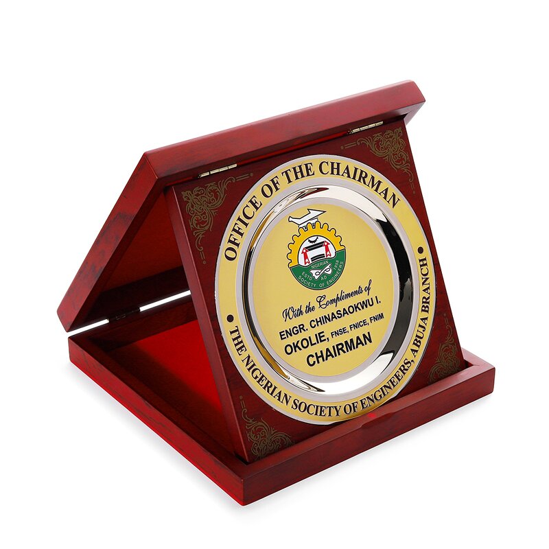 Trophy Manufacturer - Commemorative Gold Plated Award Trophy