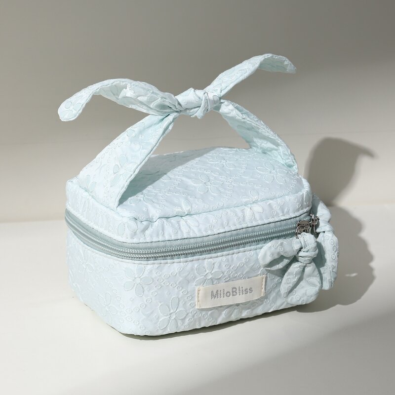 Cosmetic Bag Factory - High Fashion Portable Bow Pendant Larger Capacity