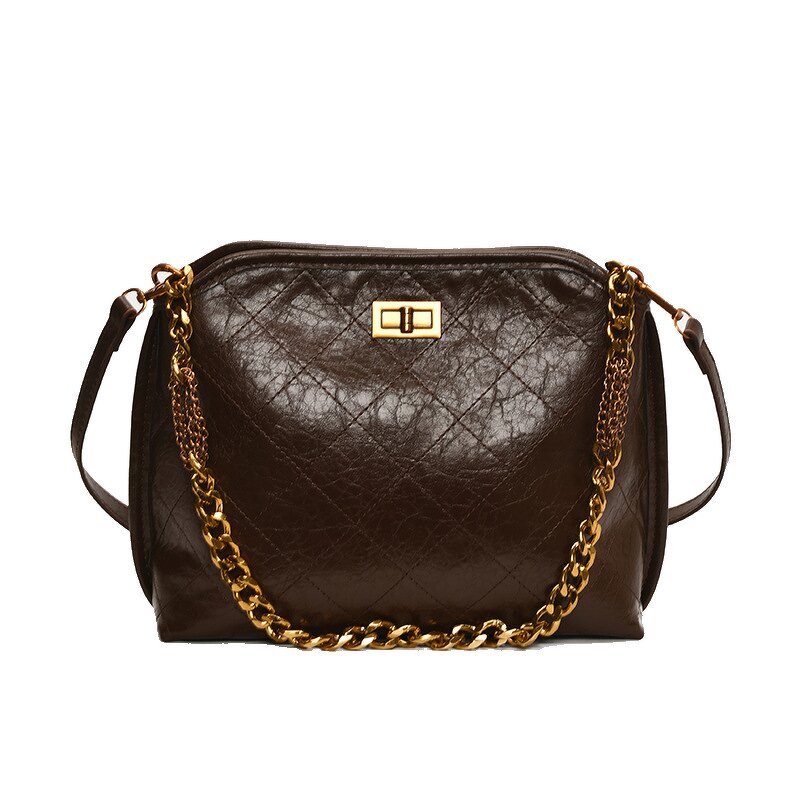 Shoulder Bag Factory - New Stitching Chain PU Women's Underarm Bag