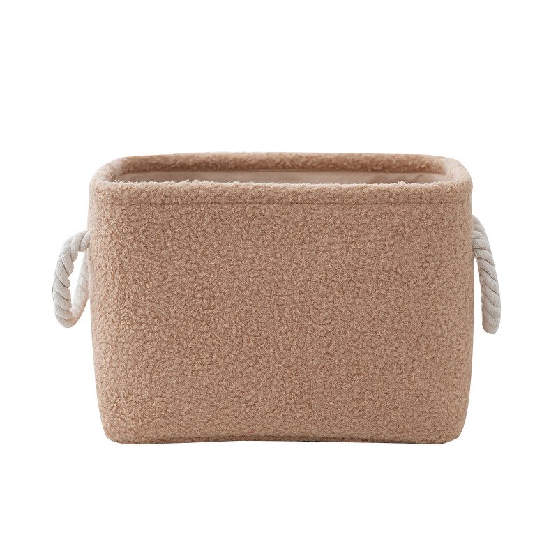 Plush Storage Basket Factory - Simple Teddy Portable Foldable Basket