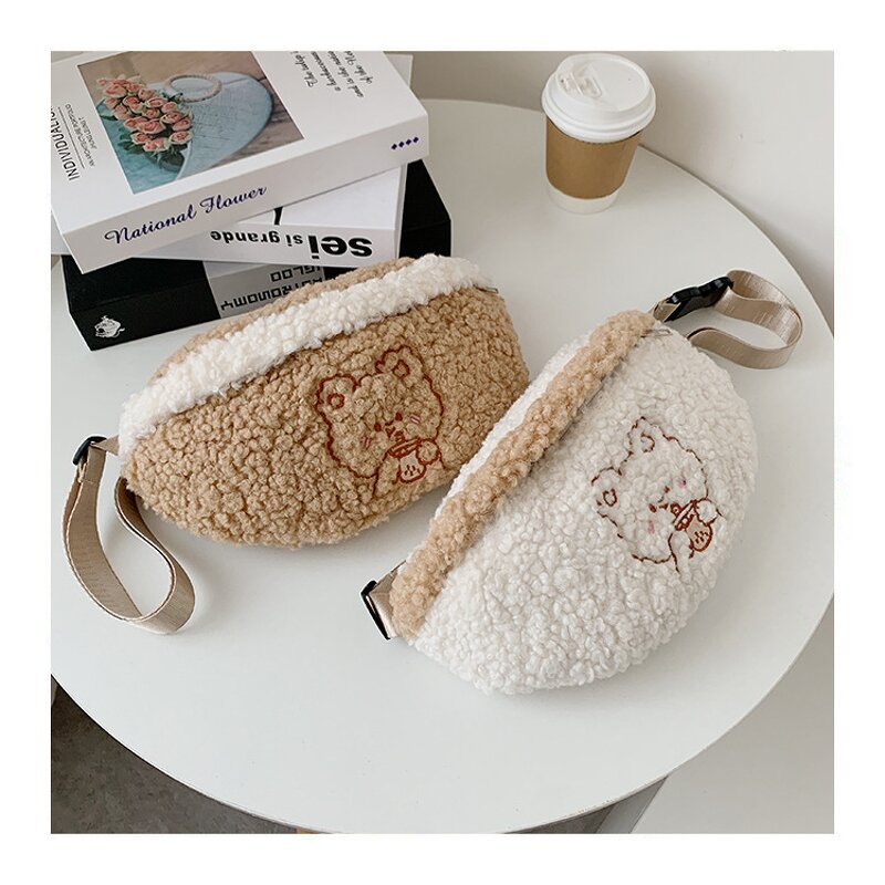 Waist Bag Factory - 2021 Fancy Plush Fur Fanny Body Pack for Women