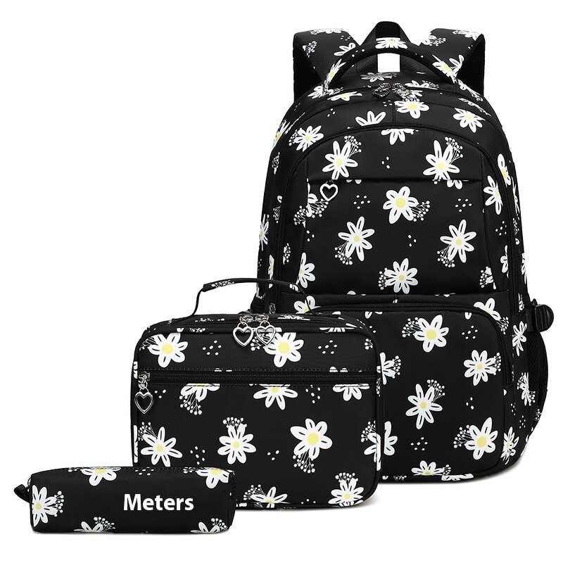 Backpack Set Factory - New Arrival Unisex Student Flower Printed Set