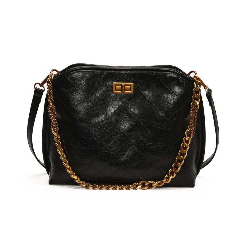 Shoulder Bag Factory - New Stitching Chain PU Women's Underarm Bag