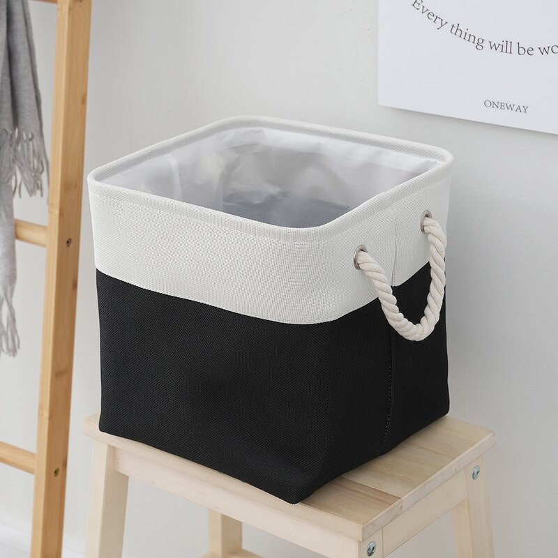 Storage Basket Factory - Solid Color Splicing Portable Folding Box