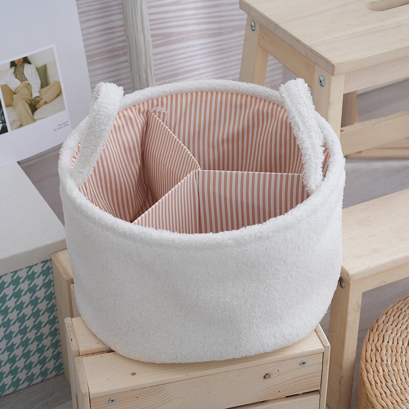 Storage Basket Factory - Simple Round with Handle Large Capacity