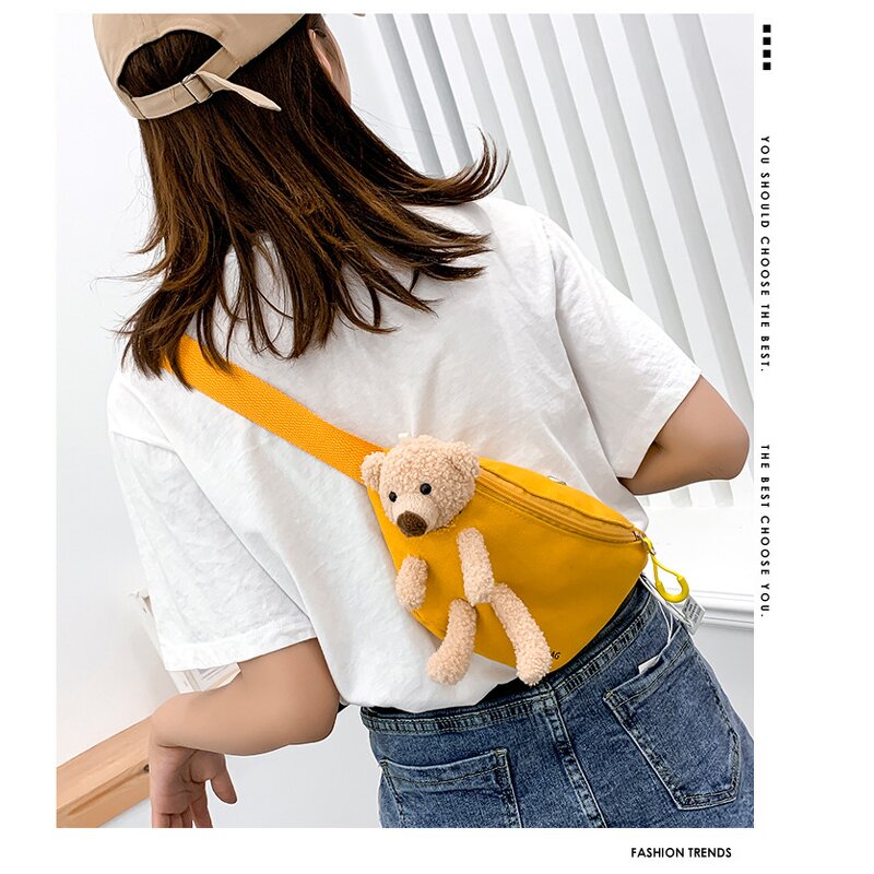 Crossbody Bags Factory - Lovely 3D Canvas Student Girls Fair Bag