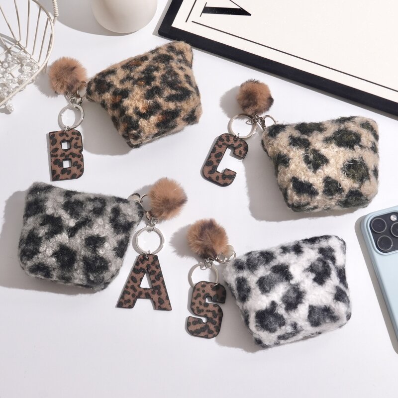 Coin Purse Factory - Hot Sale Leopard Print Plush Pendant Key Chain
