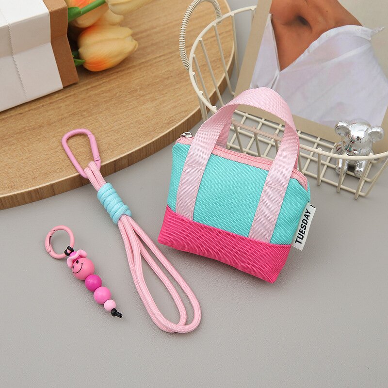 Earphone Storage Bag Factory - Cute Mini Handbag DIY Key Chain