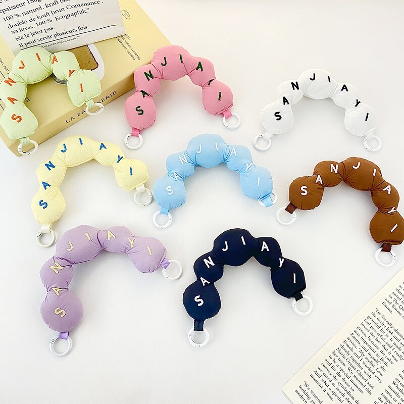 Phone Lanyard Factory - New Cotton-Padded Letter Portable Short Rope