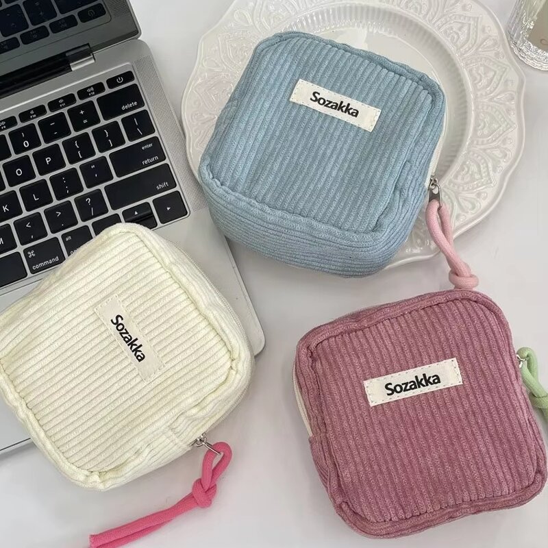 Storage Bag Factory - New Eco-Friendly Mini Corduroy Sanitary Lipstick