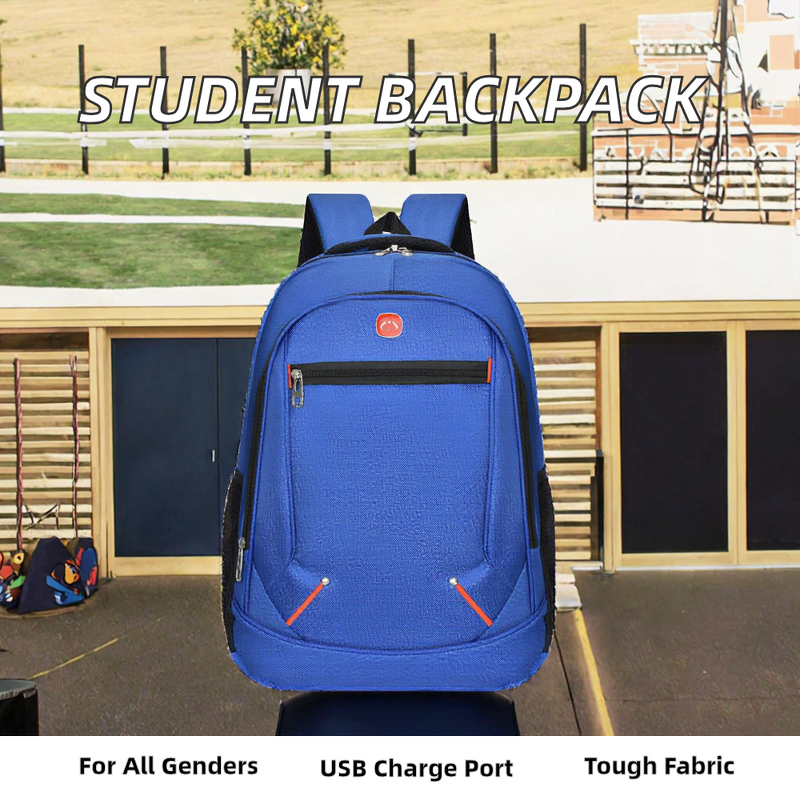 Backpack Factory - Students Anti-Theft Waterproof USB Oxford Material