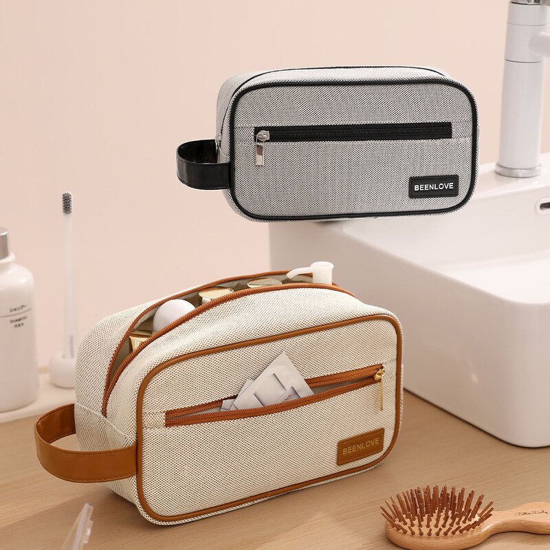 Cosmetic Bag Factory - High Quality Portable Canvas Wash Bag with Pocket