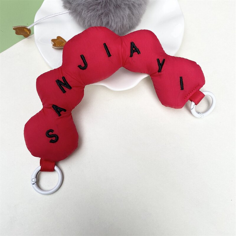 Phone Lanyard Factory - New Cotton-Padded Letter Portable Short Rope