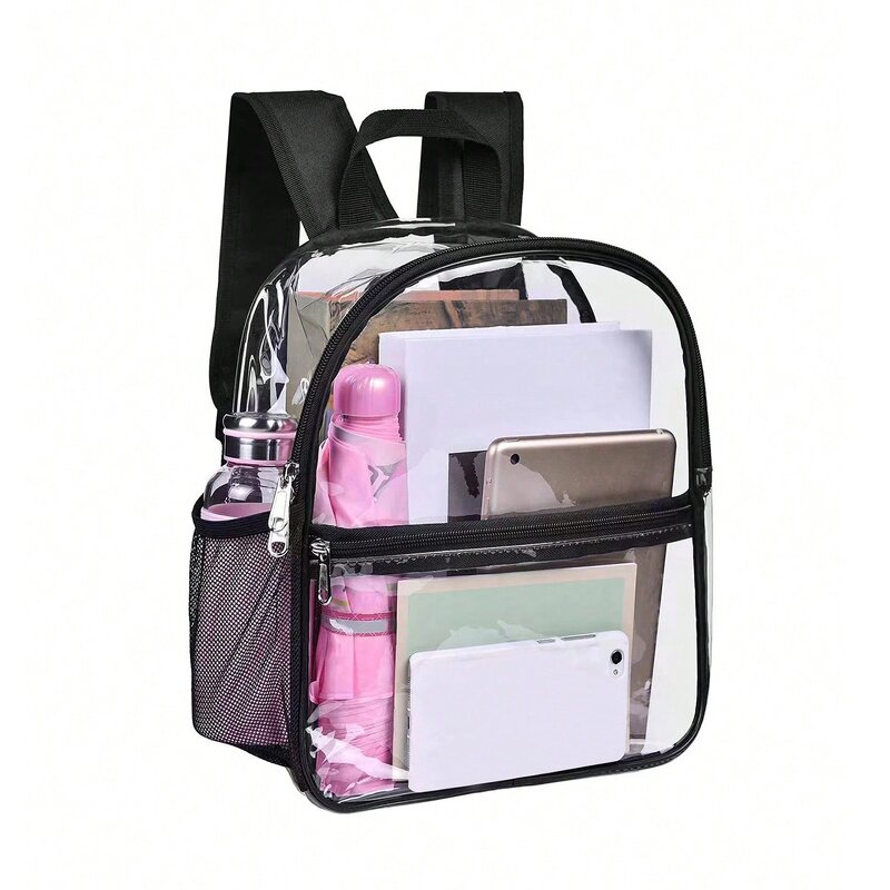 Backpack Factory - Hot Sale Clear PVC Student with Side Pocket