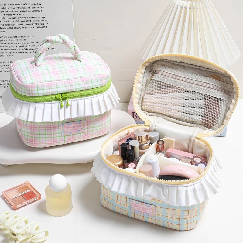 Cosmetic Bag Factory - Korean-Style Large Capacity Polyester Handheld