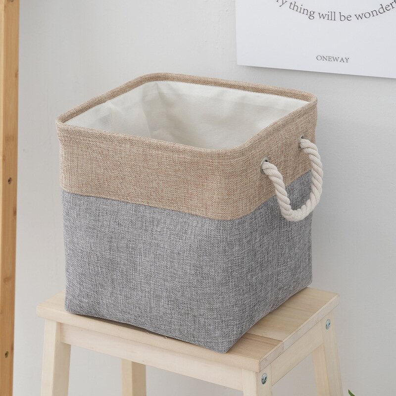 Storage Basket Factory - Solid Color Splicing Portable Folding Box