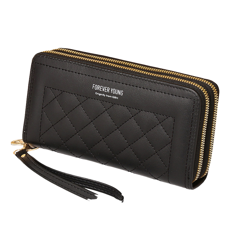 Clutch Wallet Factory - Hot New Long Vintage Zipper Leather Women's