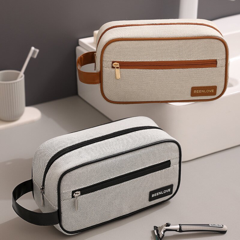 Cosmetic Bag Factory - High Quality Portable Canvas Wash Bag with Pocket