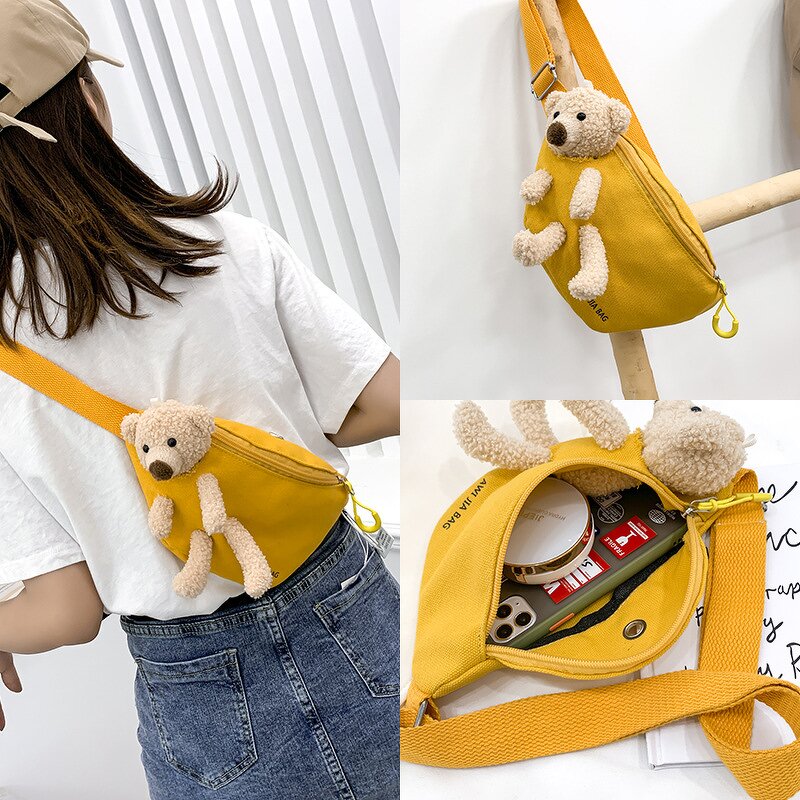Crossbody Bags Factory - Lovely 3D Canvas Student Girls Fair Bag