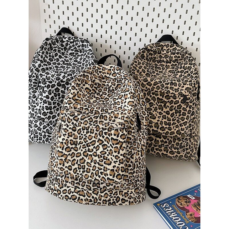 Backpack Factory - Hot Selling Adult Women 20L Leopard Print School Bag