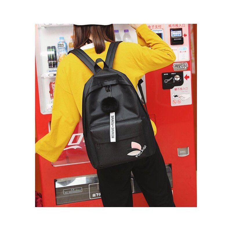 Backpack Factory - Unisex Custom Logo School Backpack with Dot Pattern