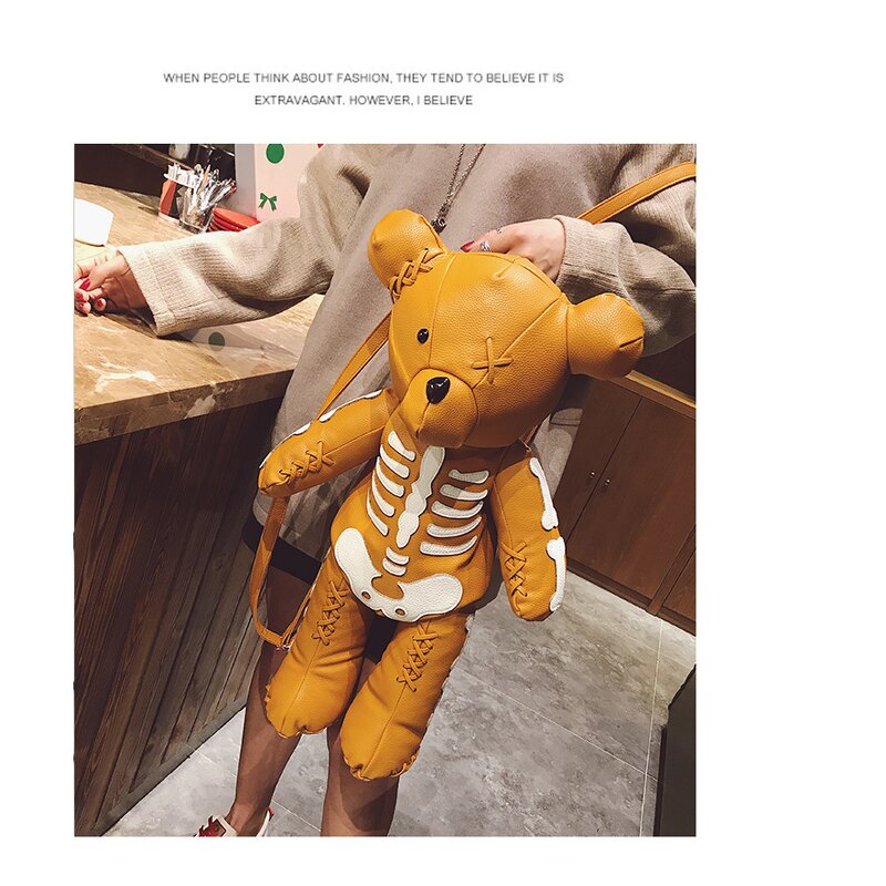 Backpack Factory - Customized Punk Style Skeleton Teddy Bear