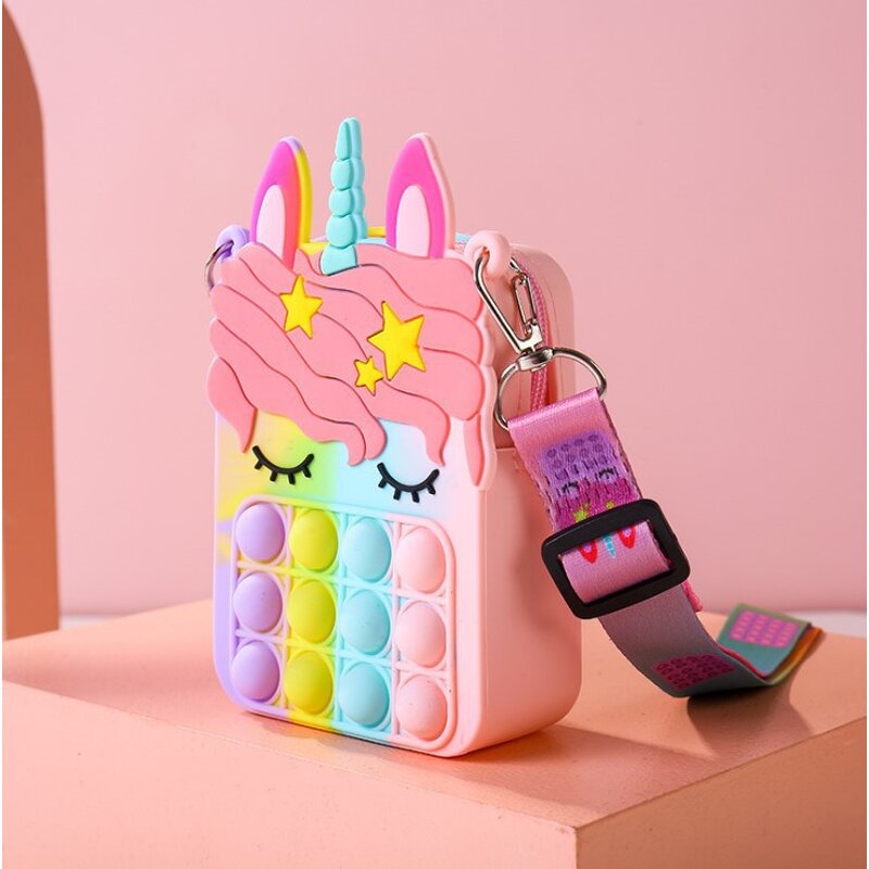 Crossbody Bags Factory - 2022 Fashion Silicone Unicorn Purse Bag Funny