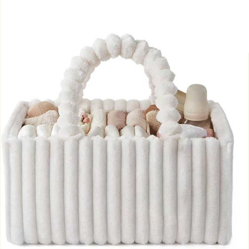 Storage Basket Factory - High-grade Quilted Plush Mummy Tote Bag