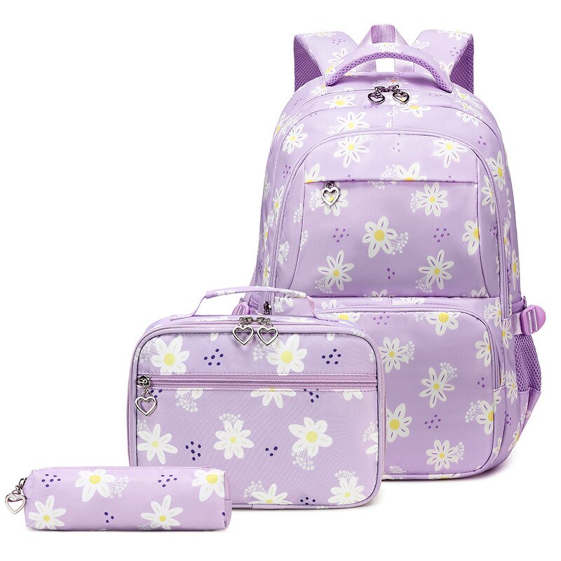 Backpack Set Factory - New Arrival Unisex Student Flower Printed Set