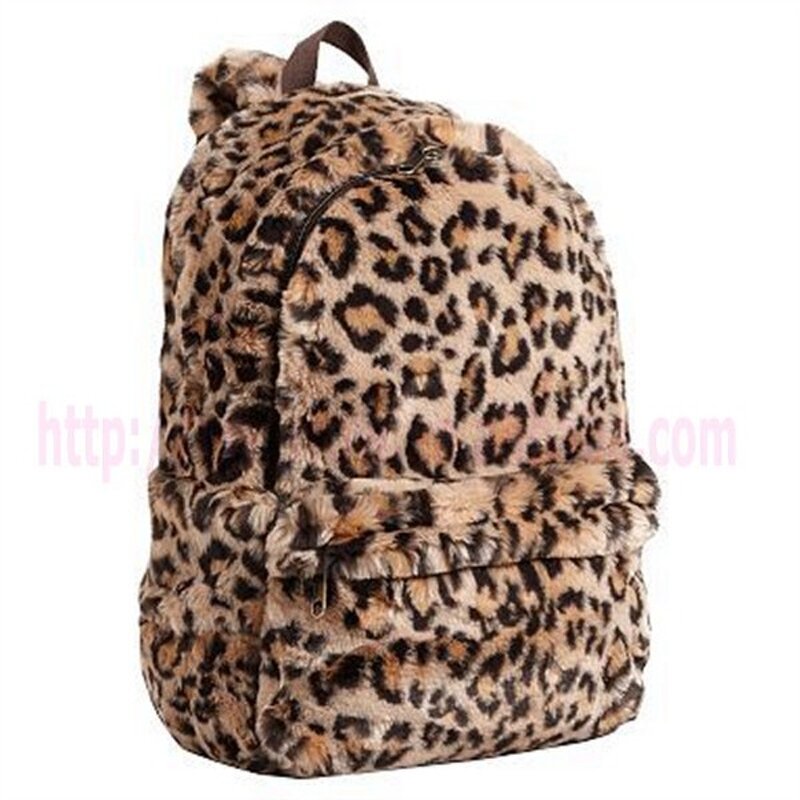 Plush Backpack Factory - Women's Custom Animal Stripe Faux Fur
