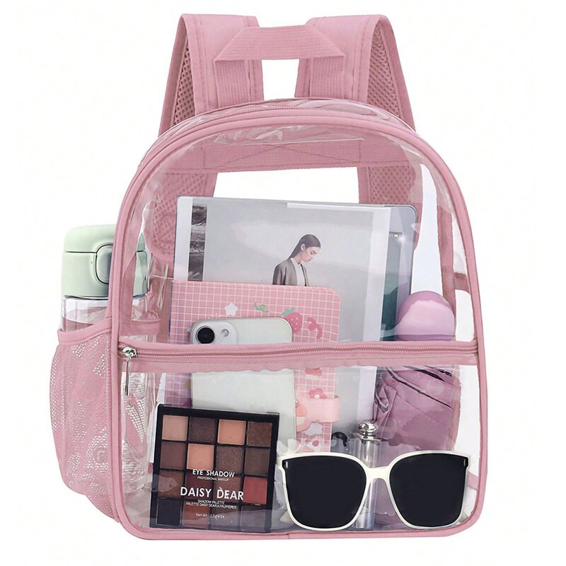 Backpack Factory - Hot Sale Clear PVC Student with Side Pocket