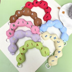 Phone Lanyard Factory - New Cotton-Padded Letter Portable Short Rope