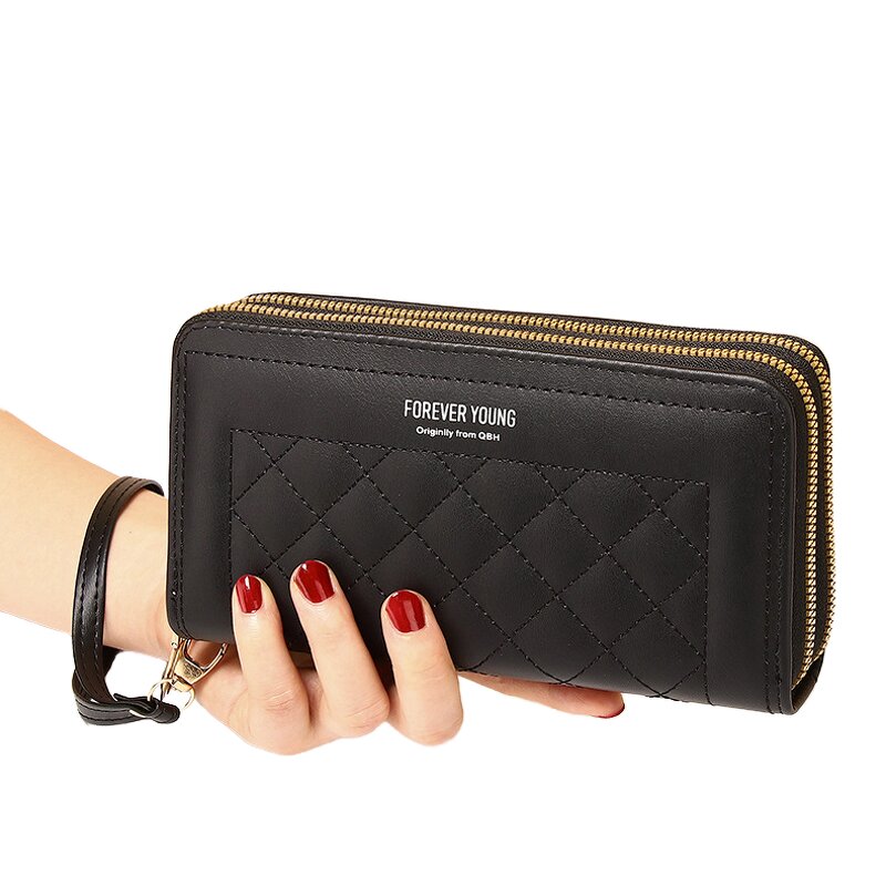 Clutch Wallet Factory - Hot New Long Vintage Zipper Leather Women's