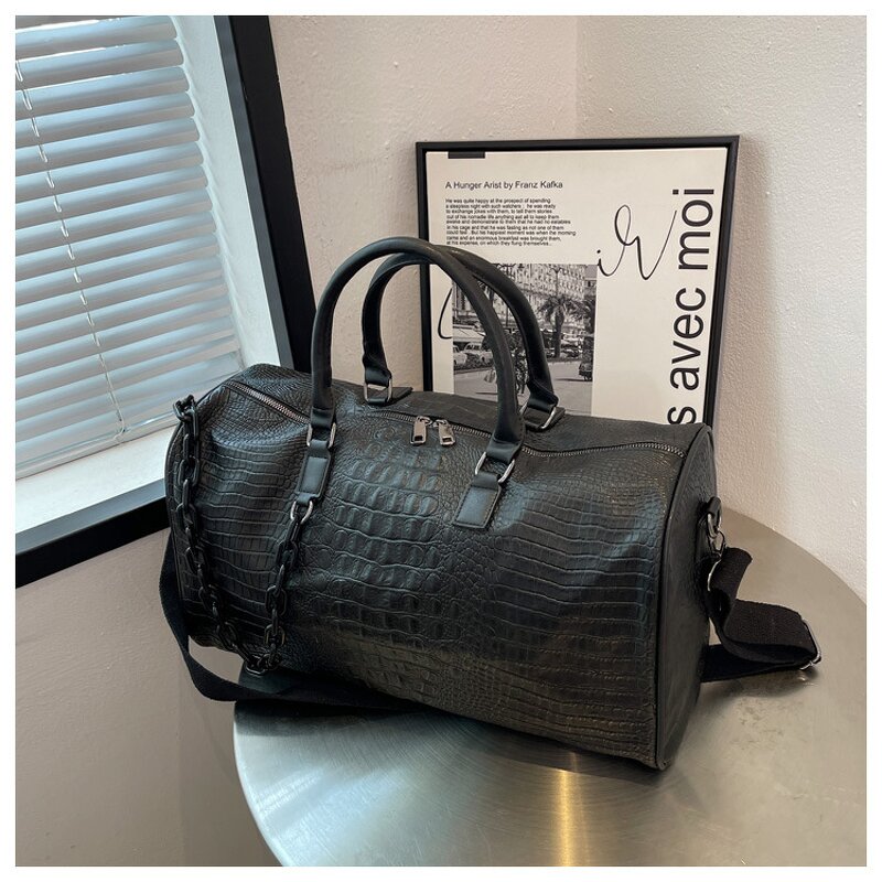 Duffel Bag Factory - Designer Waterproof Pink Weekend PU Travel Bag