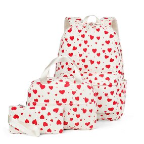 Backpack Set Factory - Wholesale Three-Piece Corduroy Geometric Printing