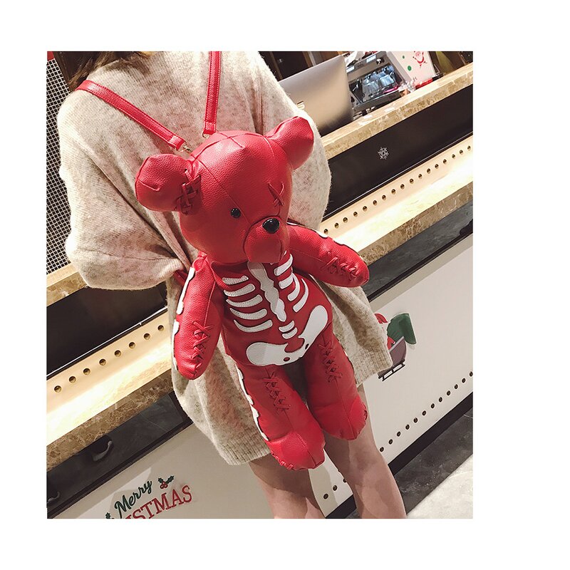 Backpack Factory - Customized Punk Style Skeleton Teddy Bear